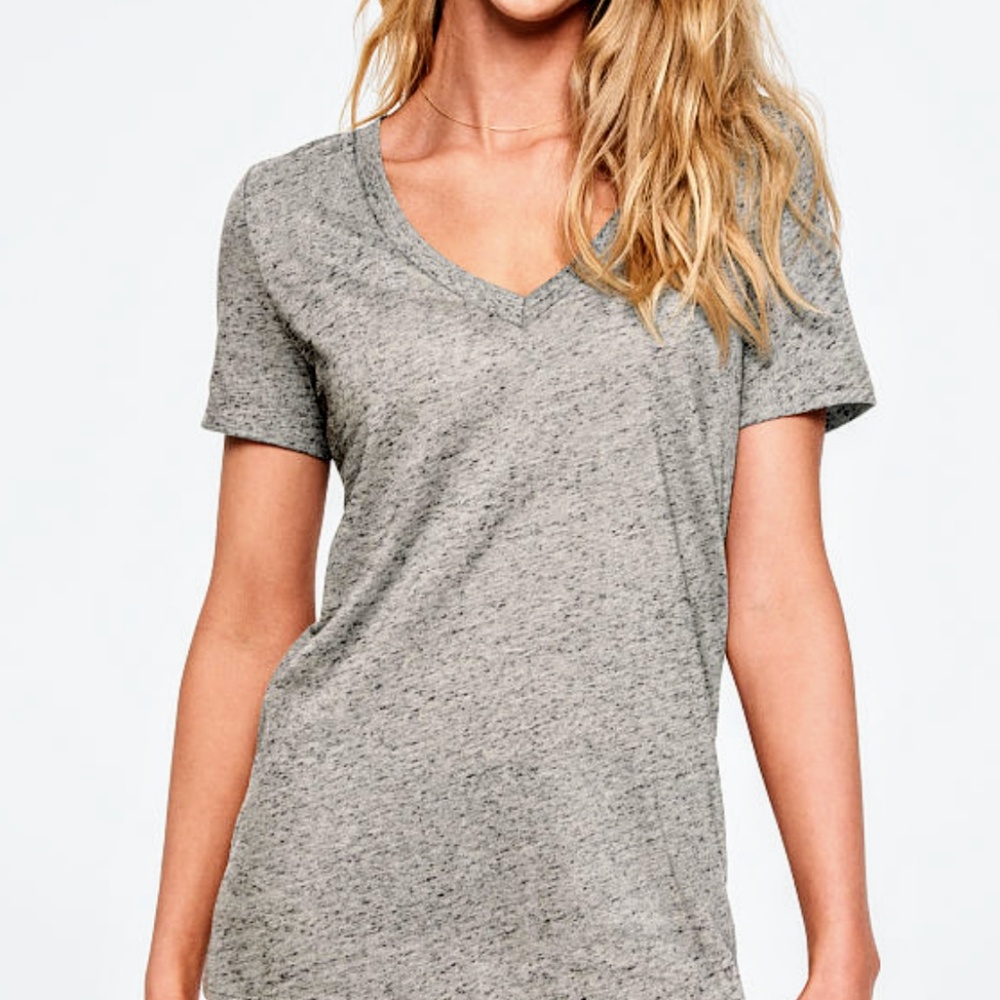 Vs pink v-neck tee
